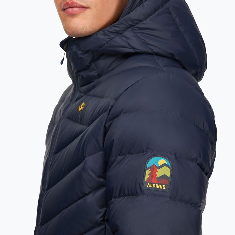 Geacă de puf pentru bărbați Alpinus Monsivo navy/ mustard 5