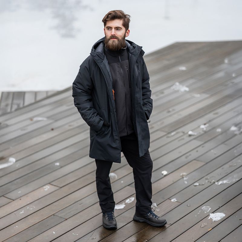 Palton de ploaie pentru bărbați Alpinus Multan negru 8