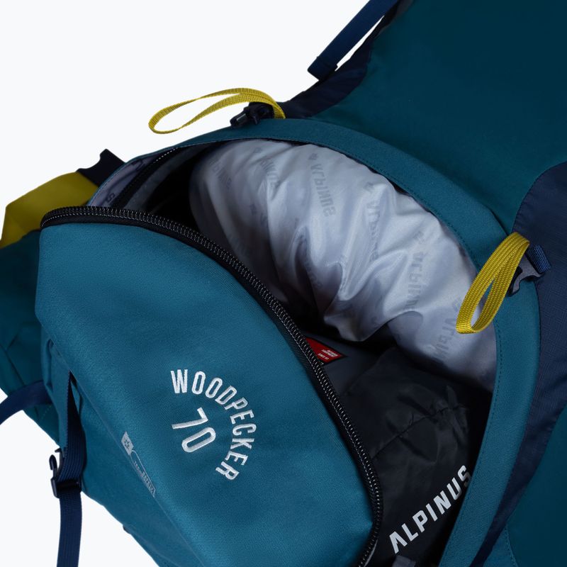 Rucsac de trekking Alpinus Woodpacker 70 l albastru marin/ verde 4