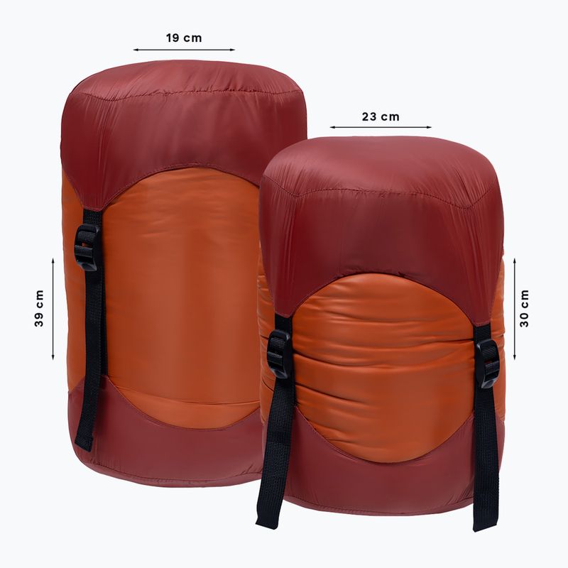 Sac de dormit Alpinus Primalight 1200 drept portocaliu 8