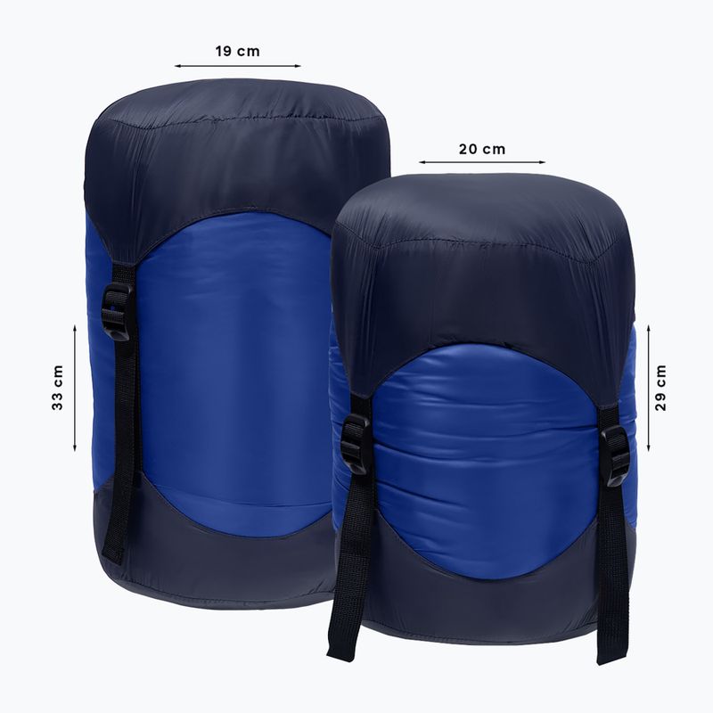 Sac de dormit Alpinus Primalight 1000 drept albastru 9