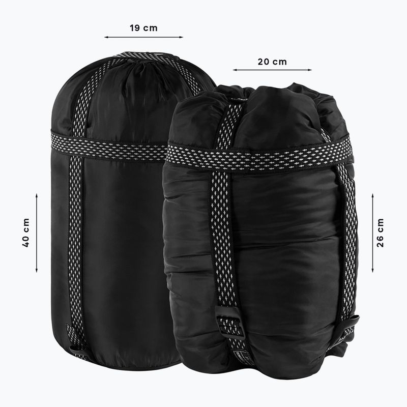 Sac de dormit Alpinus Fiber Pro 1300 drept antracit 7