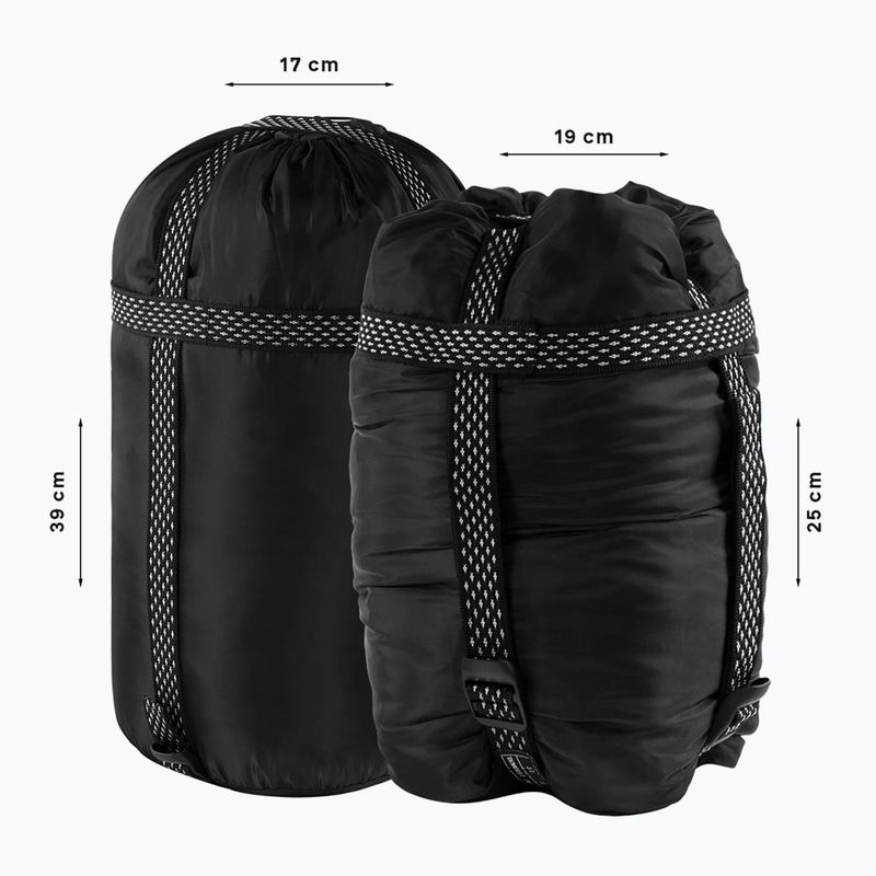 Sac de dormit Alpinus Fiber Pro 1100 stâng gri 7