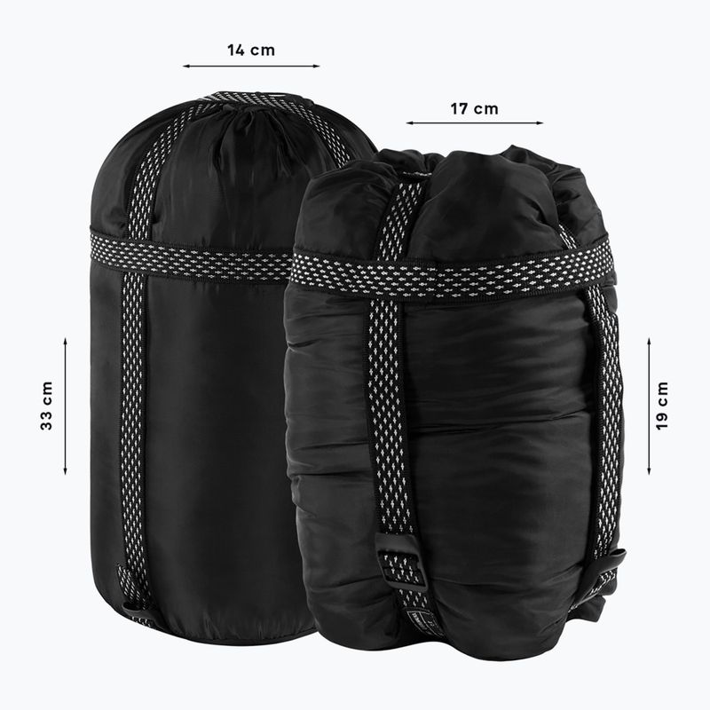 Sac de dormit Alpinus Fiber Pro 800 stâng verde 6