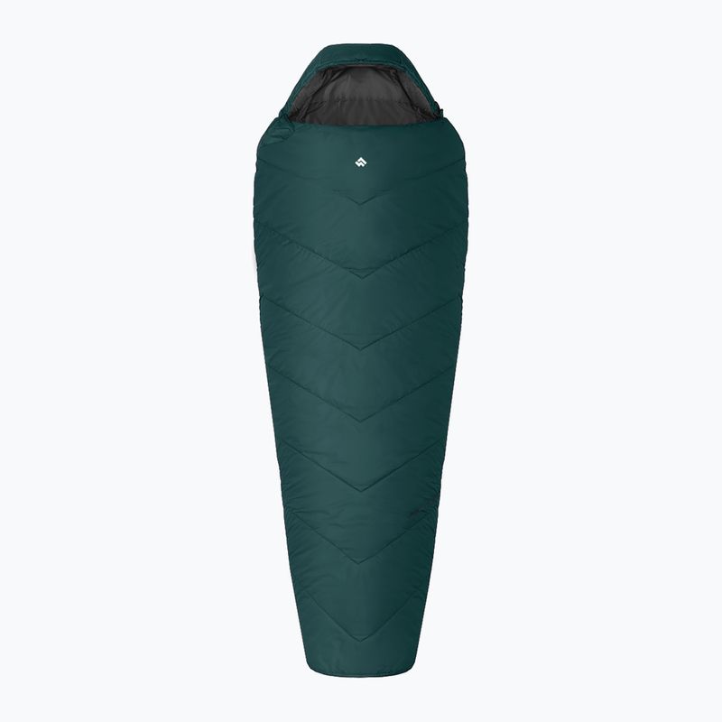 Sac de dormit Alpinus Fiber Pro 800 drept verde