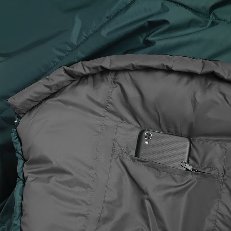 Sac de dormit Alpinus Fiber Pro 800 drept verde 5