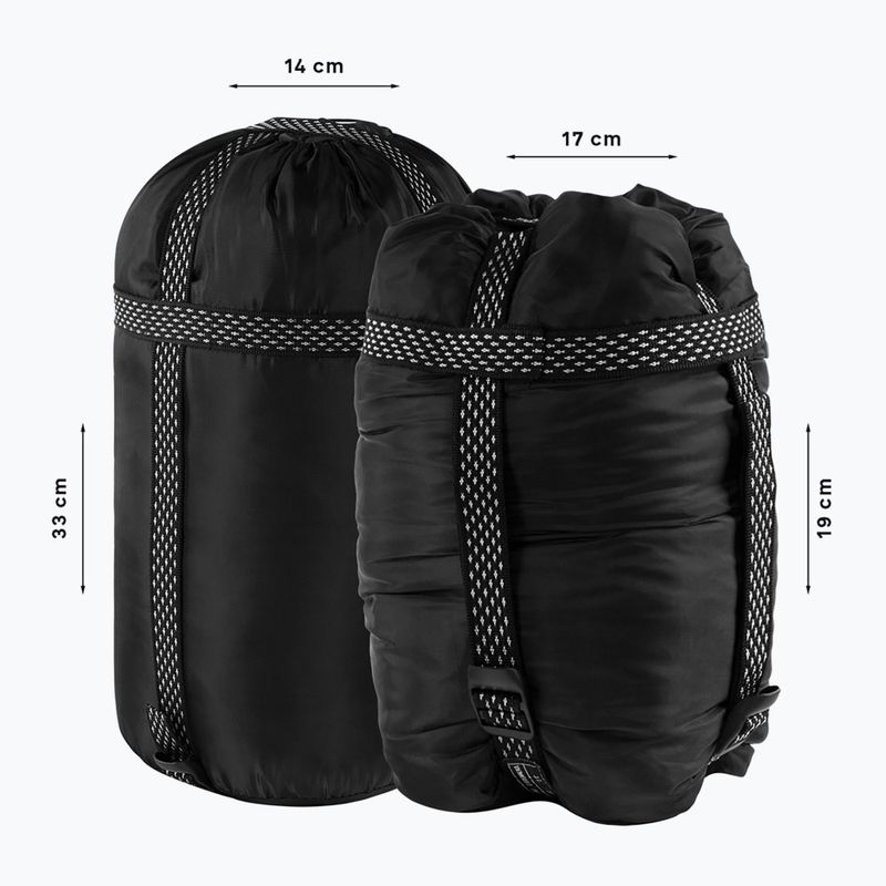 Sac de dormit Alpinus Fiber Pro 800 drept verde 7