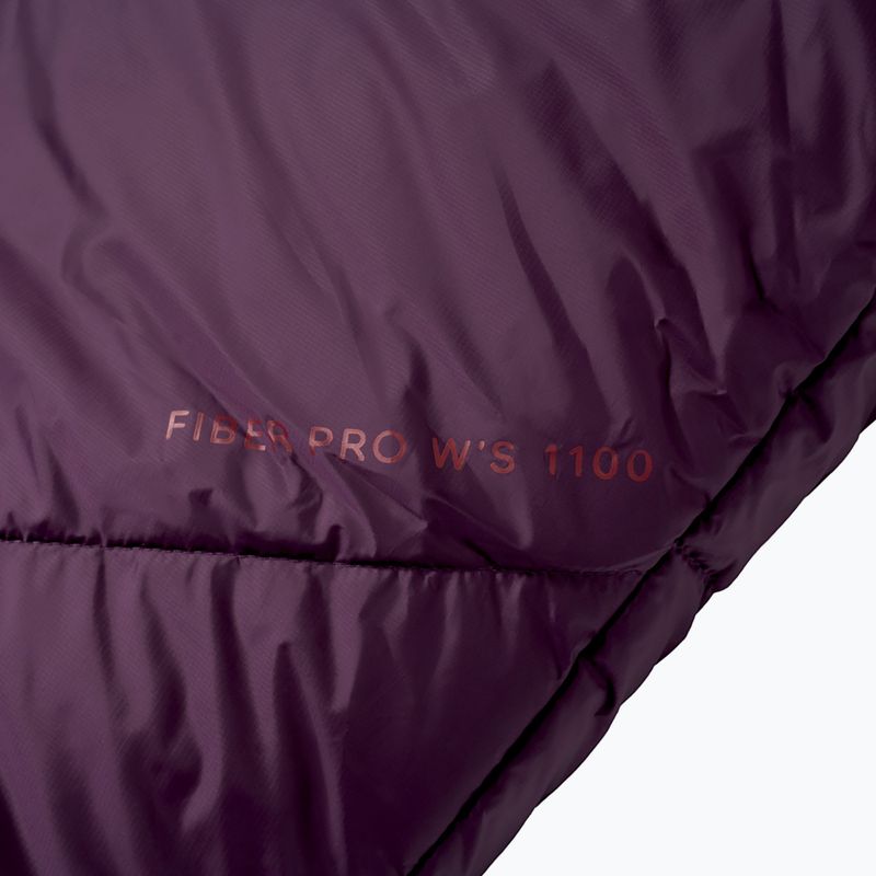 Sac de dormit Alpinus Fiber Pro 1100 stâng burgundy 6
