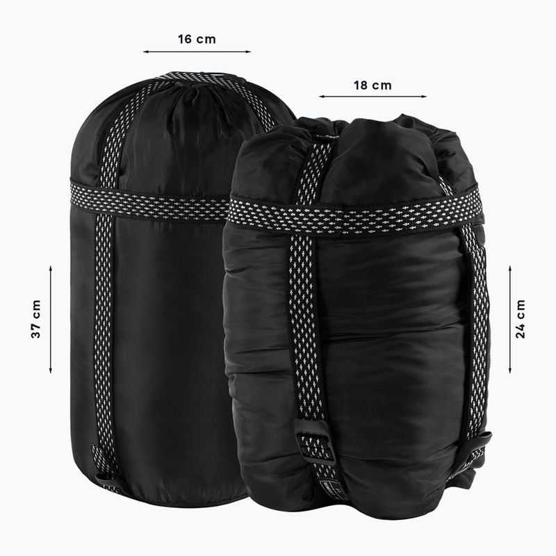 Sac de dormit Alpinus Fiber Pro 1100 stâng burgundy 8
