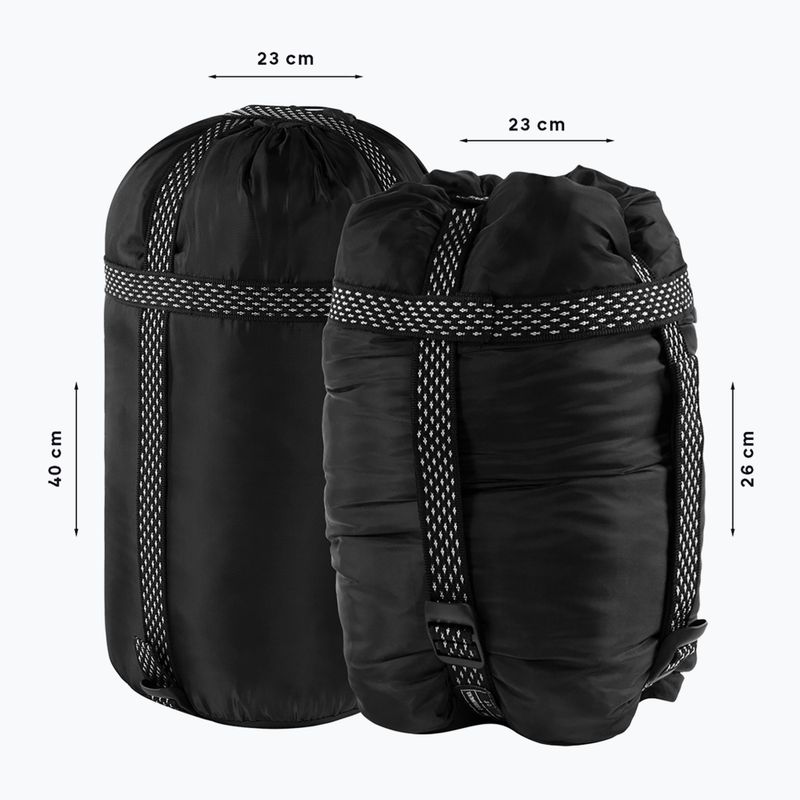 Sac de dormit Alpinus Fiber Pro 1500 stâng albastru marin 7