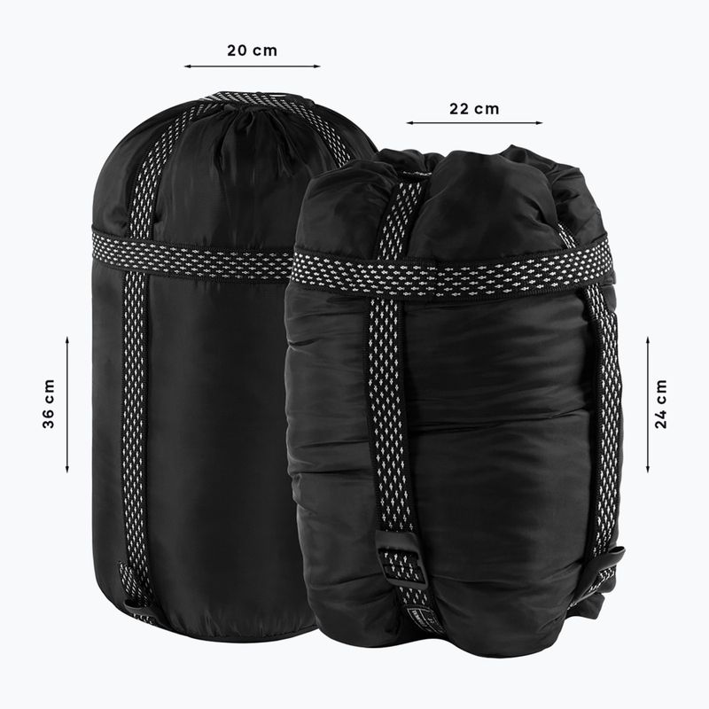 Sac de dormit Alpinus Fiber Pro 1300 stâng salvie 7