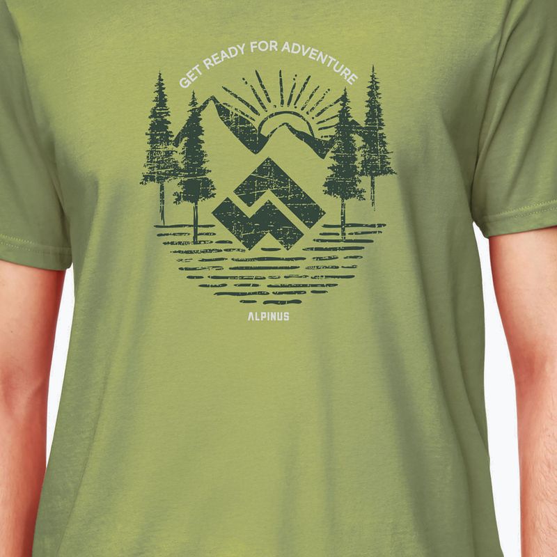 Tricou pentru bărbați Alpinus Kitreli verde 3