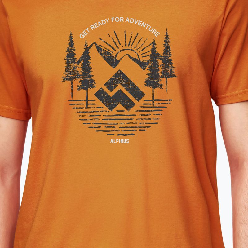 Tricou pentru bărbați Alpinus Kitreli portocaliu 3