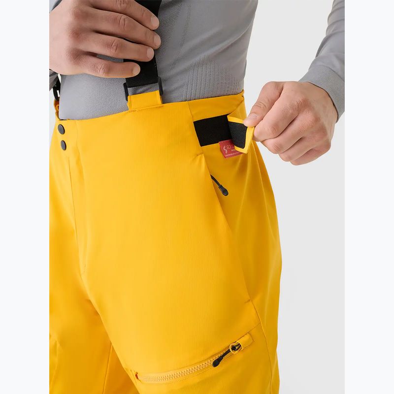 Pantaloni de schi pentru bărbați 4F Fnk M1086 yellow 3