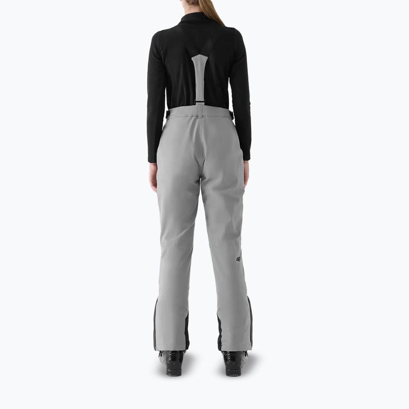 Pantaloni de schi pentru femei 4F Fnk F1157 cool light grey 2