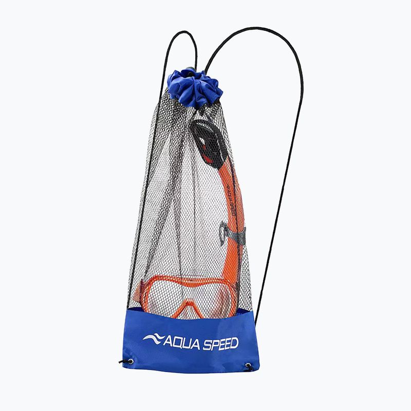 Set de scufundări pentru copii AQUA-SPEED Alize FS + Samos + Mesh portocaliu 2