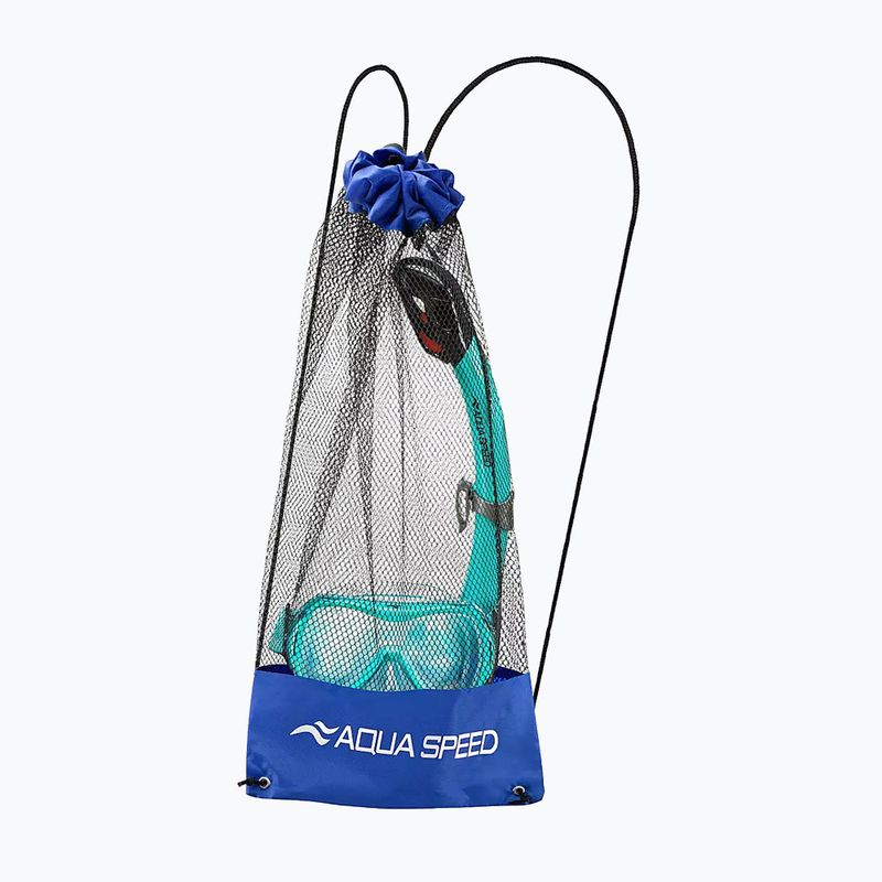 Set de scufundări pentru copii AQUA-SPEED Alize FS + Samos + Mesh turcoaz 2