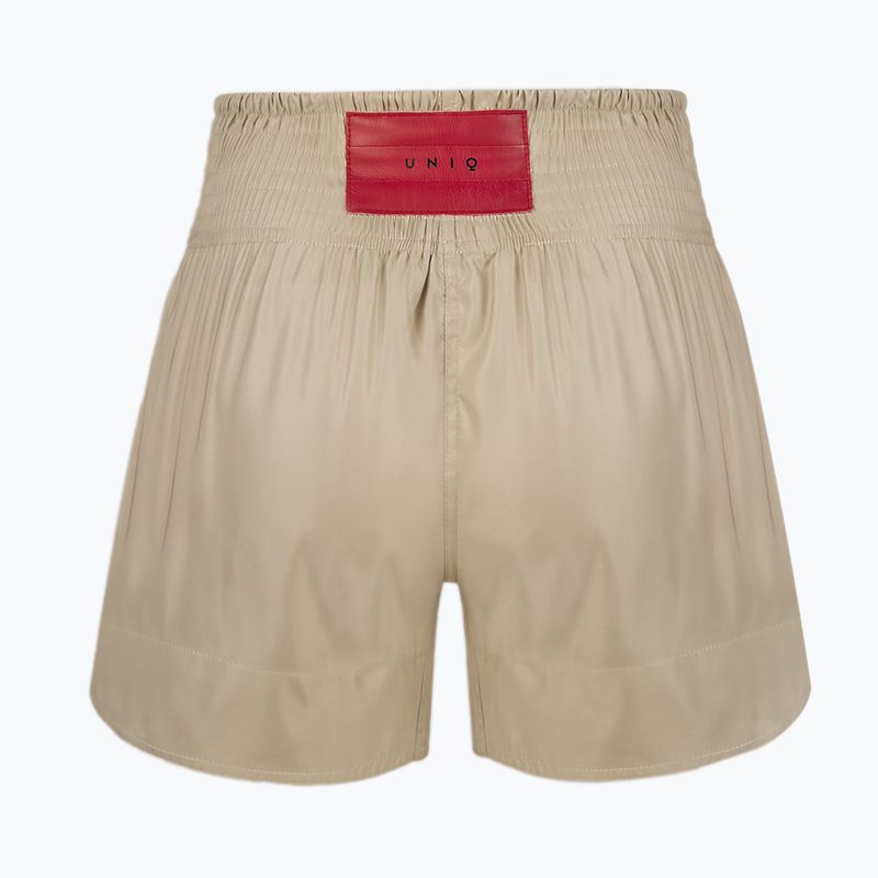 Pantaloni scurți de antrenament UNIQ Fight classic beige 2