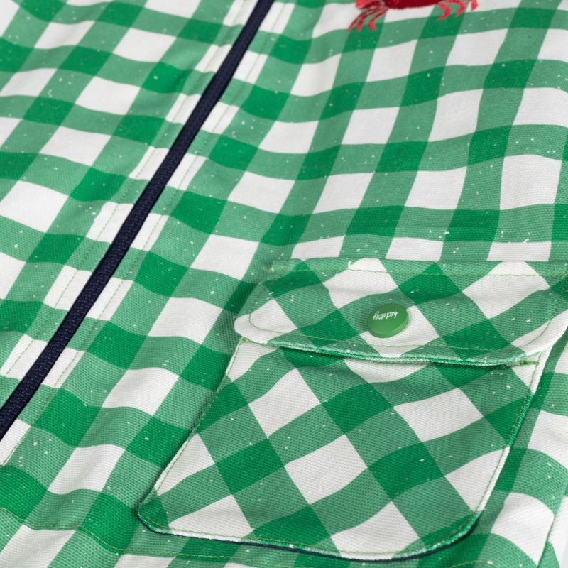 Jachetă pentru copii KID STORY Wiatroszczelna i Wodoodporna green grid 4