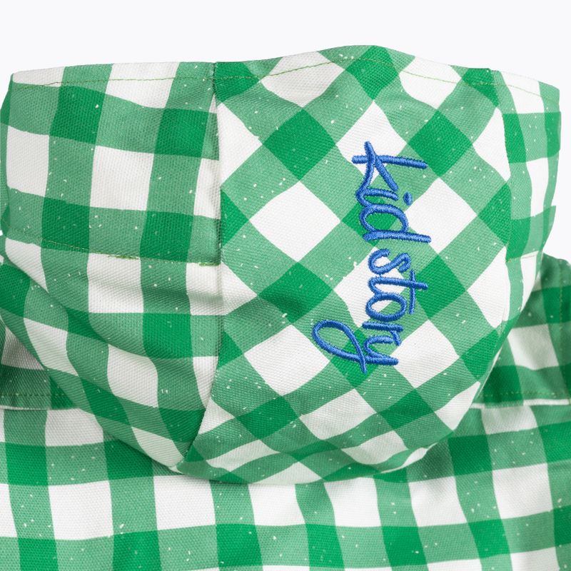 Jachetă pentru copii KID STORY Wiatroszczelna i Wodoodporna green grid 5