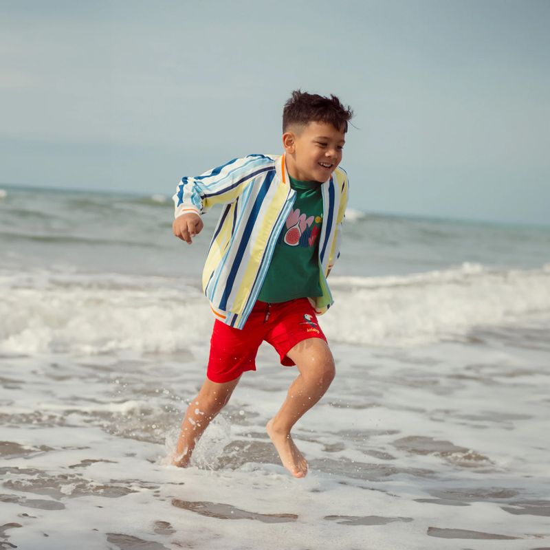Jachetă pentru copii KID STORY Bio Finishing Bomberka colorful stripes 2