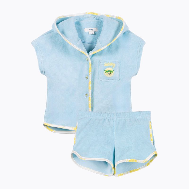 Set pentru copii  KID STORY Cămașă și pantaloni scurți din bumbac ecologic blue sky 3