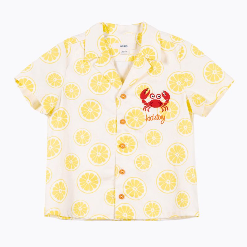 Set pentru copii KID STORY Cămașă și pantaloni scurți lime paradise 5
