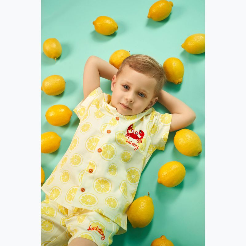 Set pentru copii KID STORY Cămașă și pantaloni scurți lime paradise 12