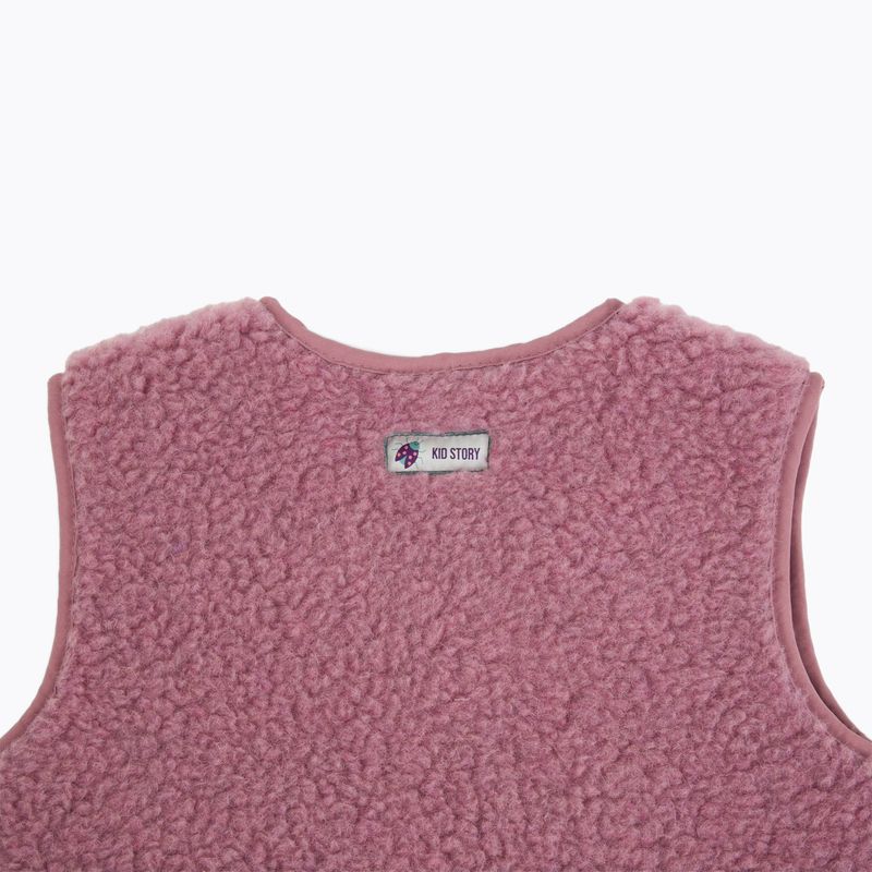 Vestă pentru copii KID STORY Merino dusty pink 3