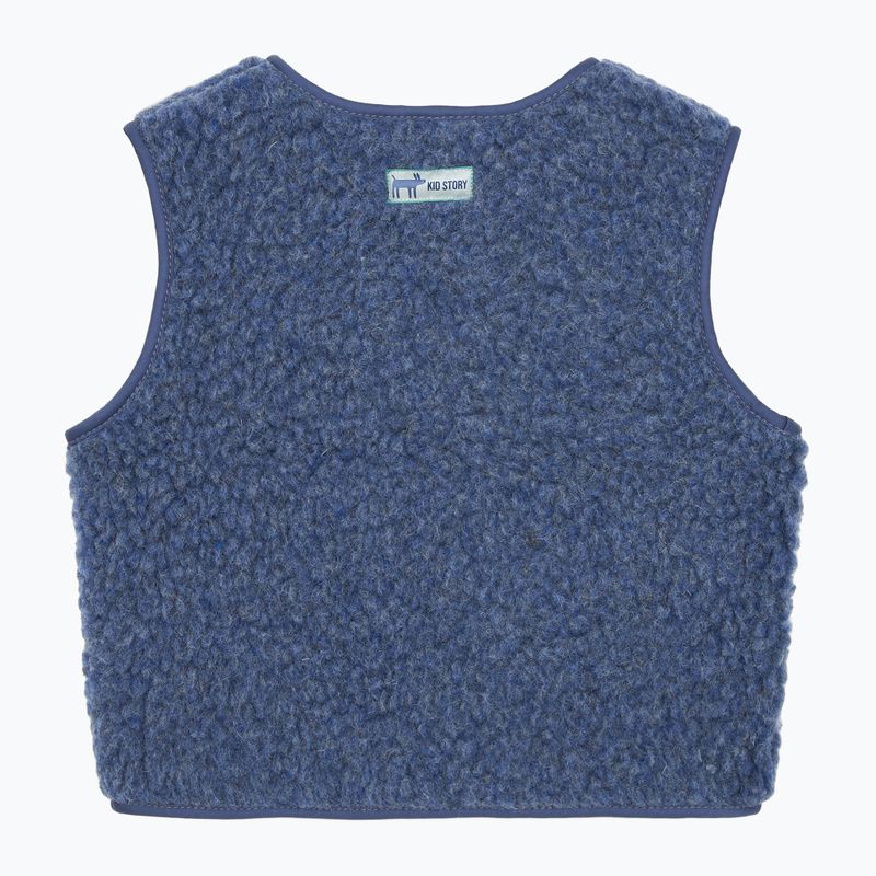 Vestă pentru copii KID STORY Merino denim 2