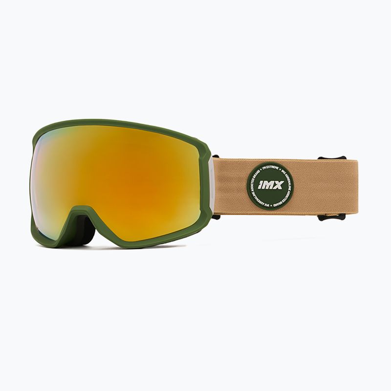 Ochelari de schi IMX Peak green matt/sand/gold irridium/brown