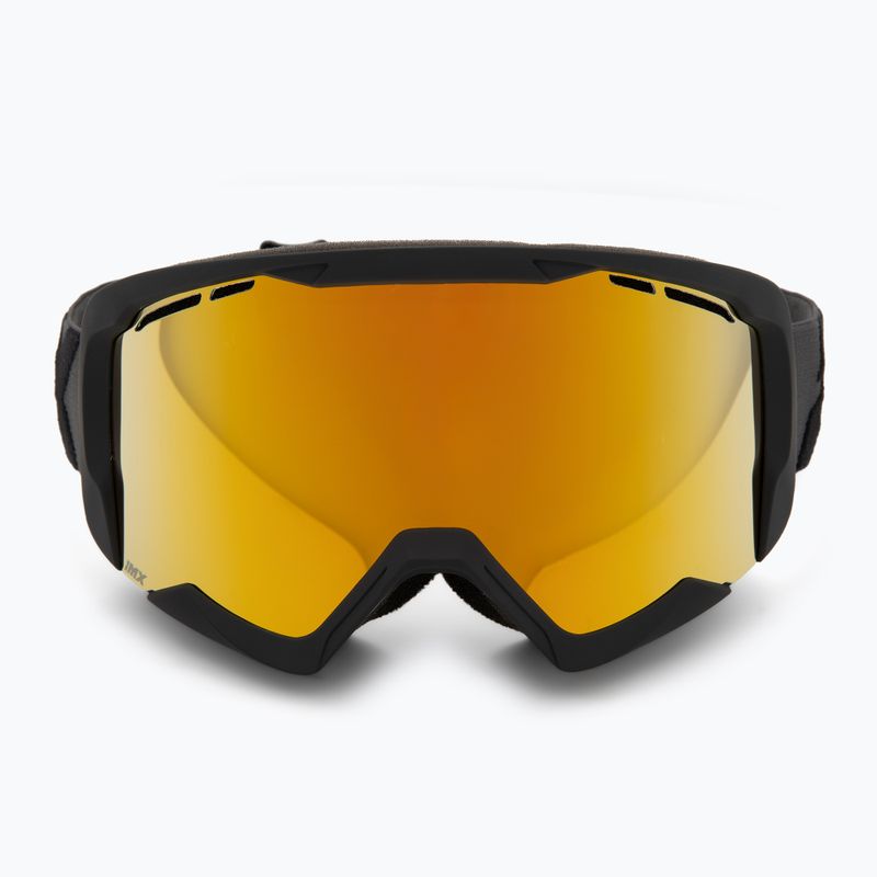 Ochelari de schi IMX Snow black matt/black/gold irridium/ bown 2