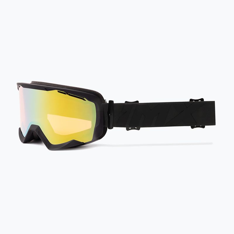 Ochelari de schi IMX Snow black matt/black/gold irridium/ bown 7