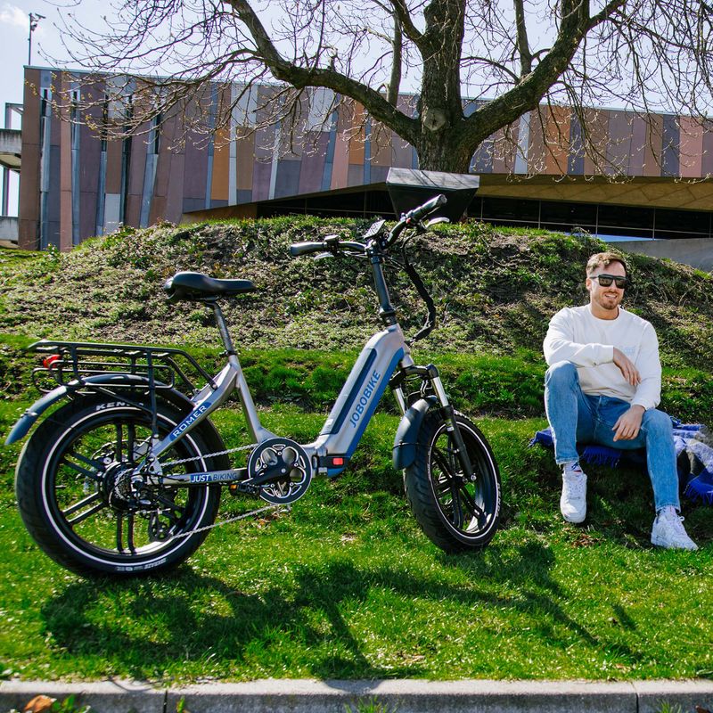 Bicicletă electrică JOBOBIKE Romer 48V 14Ah gri 6