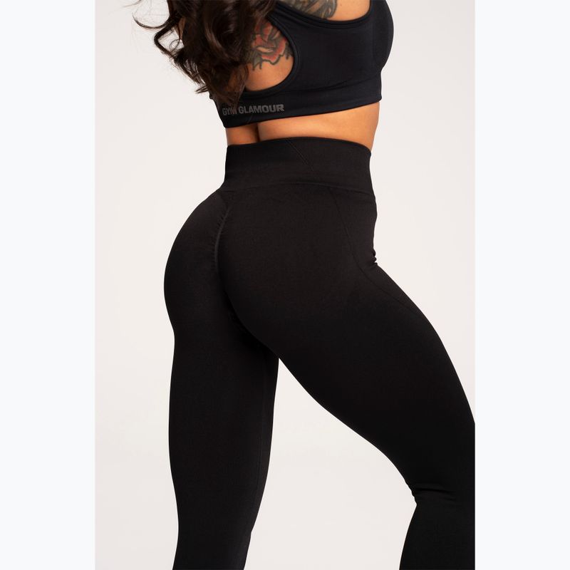 Colanți pentru femei Gym Glamour Basic Scrunch black 6