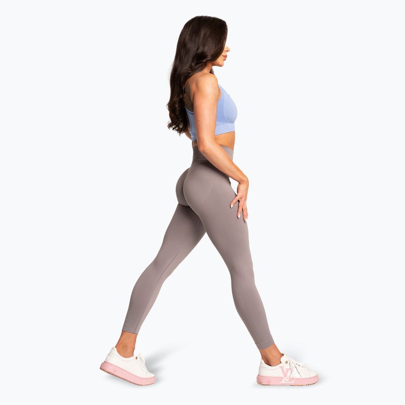 Colanți pentru femei Gym Glamour Basic Scrunch grey 3