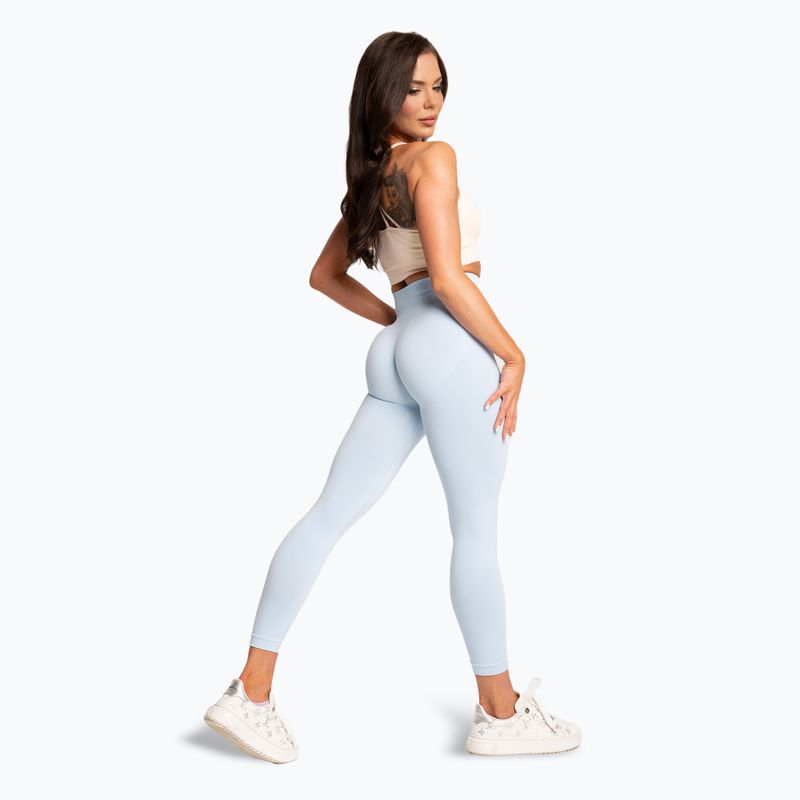 Colanți pentru femei Gym Glamour Basic Scrunch blue 3