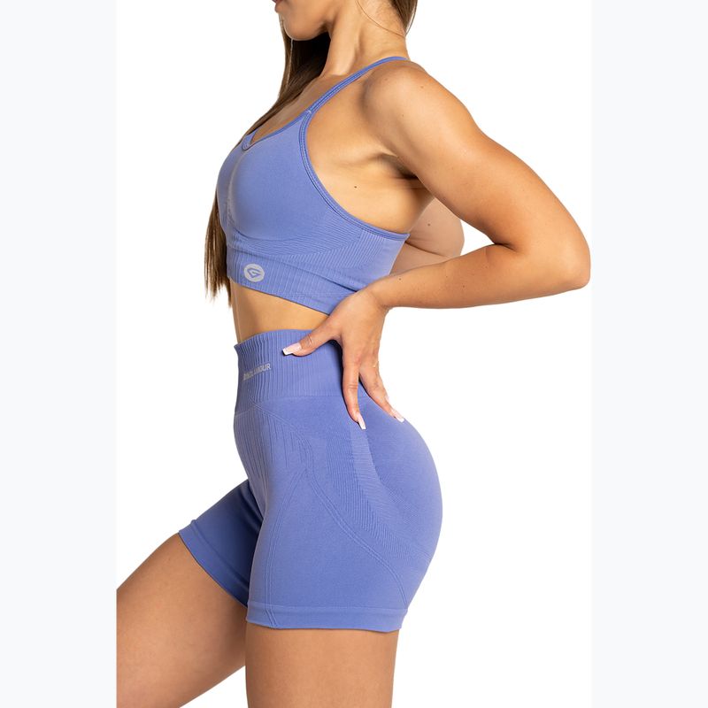 Pantaloni scurți de antrenament pentru femei Gym Glamour Push Up 2.0 lavender 3