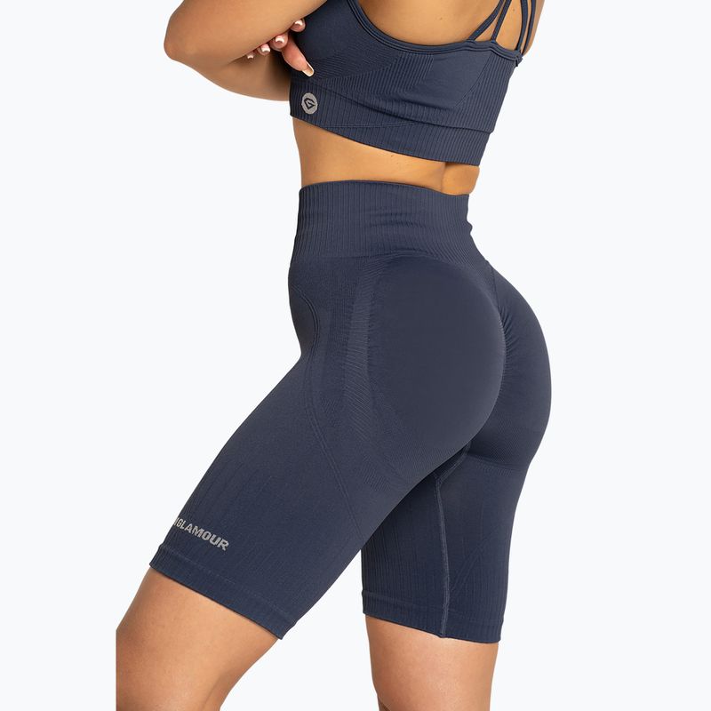 Pantaloni scurți de antrenament pentru femei Gym Glamour Push Up 2.0 denim 6