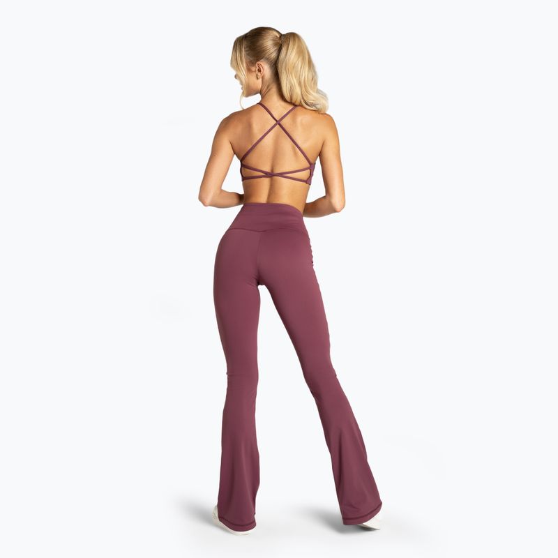 Colanți pentru femei  Gym Glamour Push Up 2.0 burgundy 3