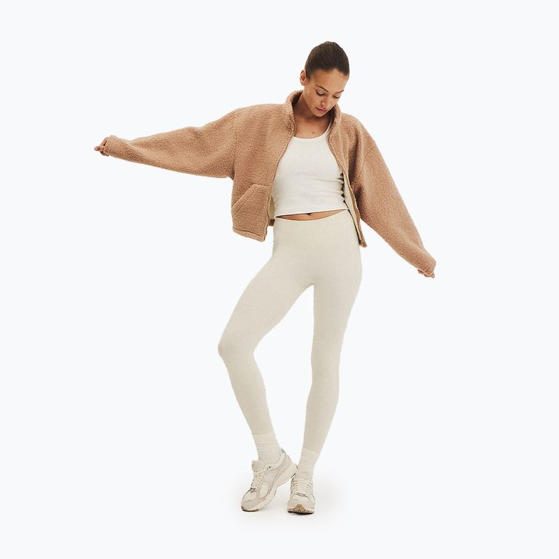 Topul fleece pentru femei JOYINME Explore bej caramelizat JOYINME Explore 2