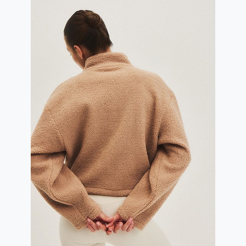 Topul fleece pentru femei JOYINME Explore bej caramelizat JOYINME Explore 3