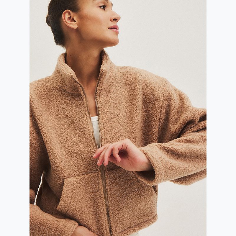 Topul fleece pentru femei JOYINME Explore bej caramelizat JOYINME Explore 6