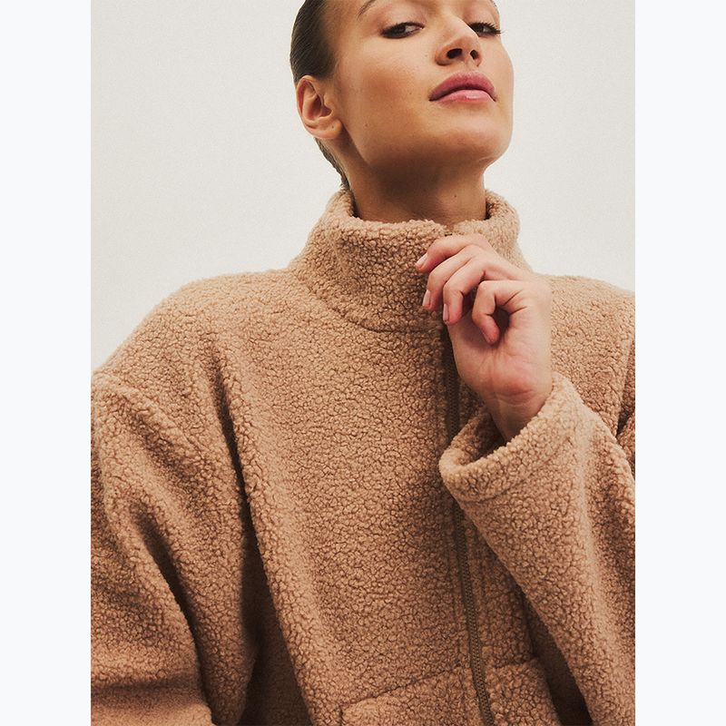 Topul fleece pentru femei JOYINME Explore bej caramelizat JOYINME Explore 7