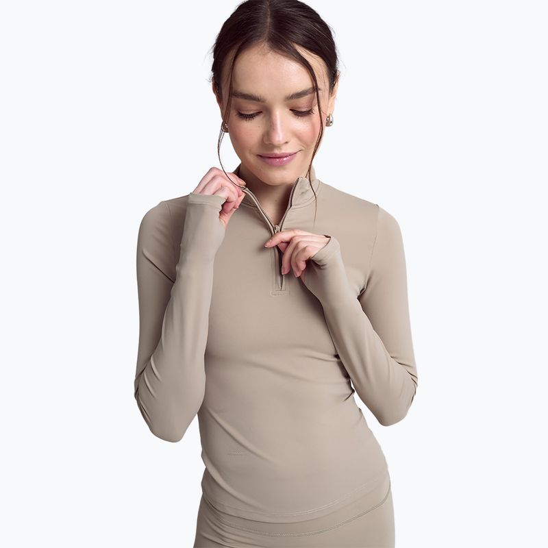Longsleeve pentru femei JOYINME Motion LS 1/4 Zip sage 3