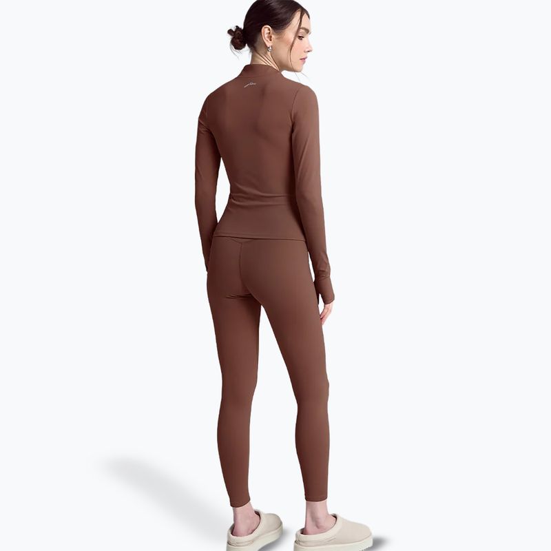 Longsleeve pentru femei JOYINME Motion LS 1/4 Zip chestnut 3