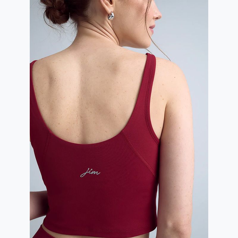 Top de yoga pentru femei JOYINME Grace red wine 3