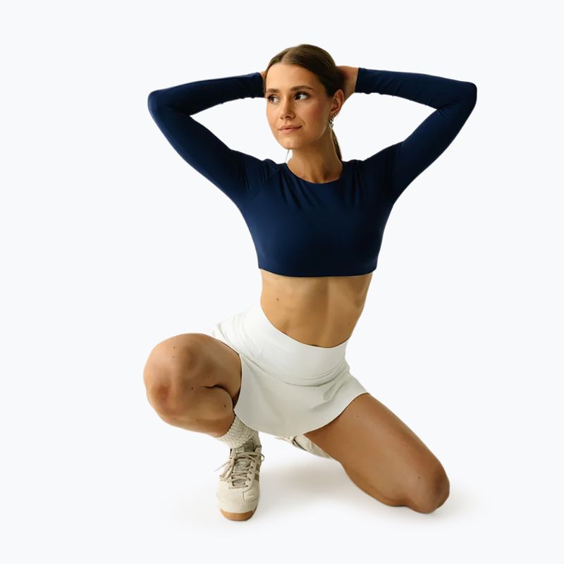 Top de yoga pentru femei JoyInMe Core Crop Top dark navy 2