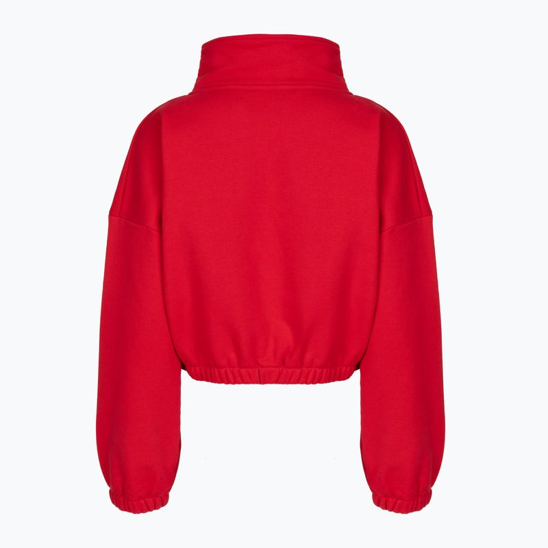 Bluză fleece pentru femei JoyInMe Zip Flow Sweatshirt berry crash 2