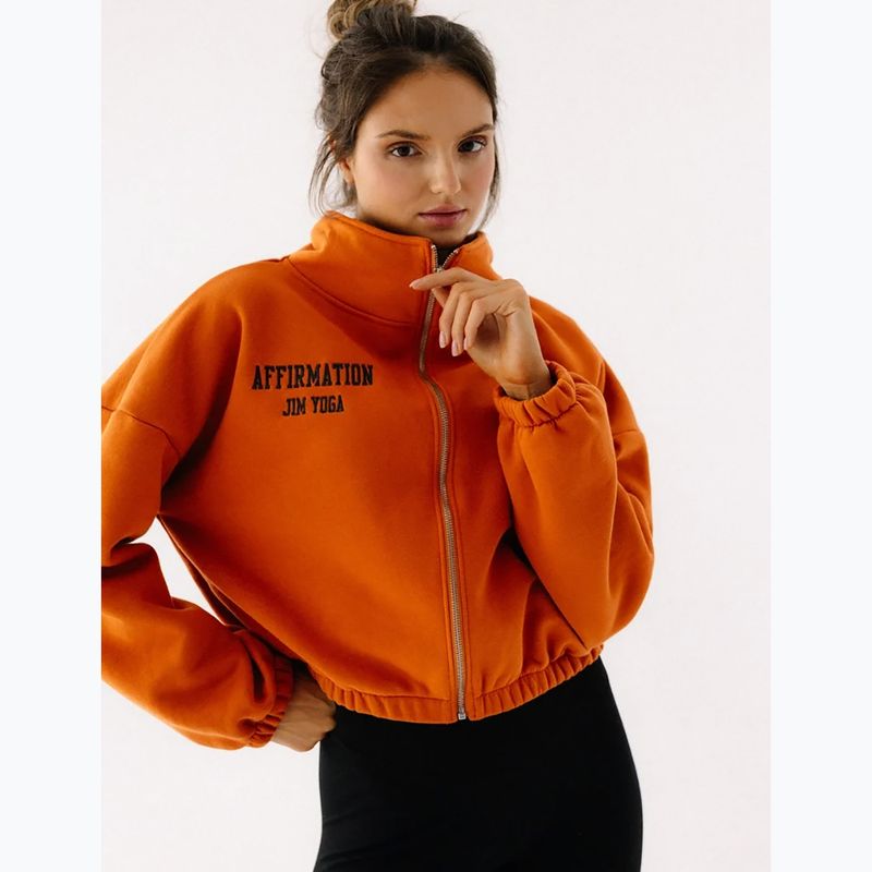 Bluză fleece pentru femei JoyInMe Zip Flow Sweatshirt pumpkin spice 4